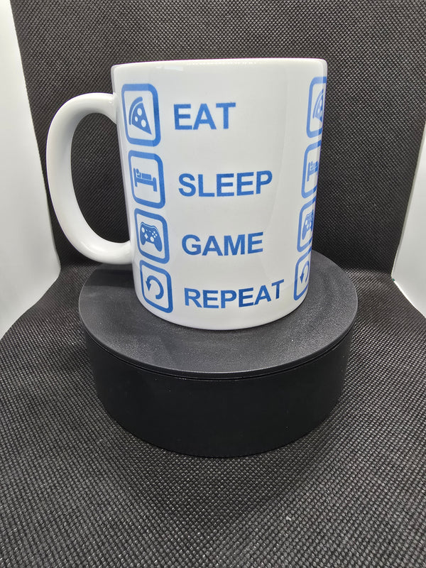 Gaming Eat Sleep Game Repeat 11oz Mug