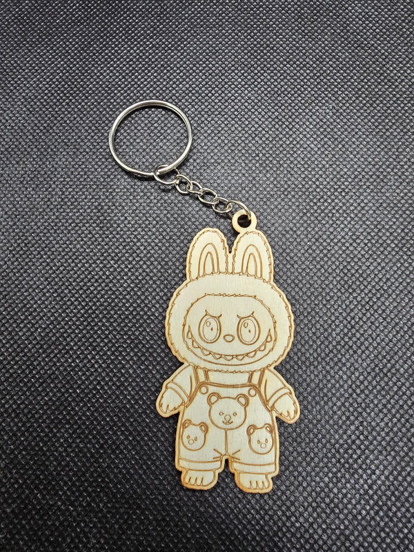 Labubu Laser Cut & Engraved Keyring